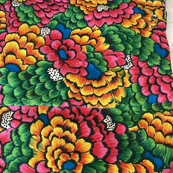 Vintage Lady’s Pride bright floral foldable bag with lucite handles - Picture 5 of 11